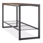 Modern Industrial Entry Bench Black