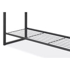 Modern Industrial Entry Bench Black