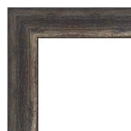 20" x 24" Bark Rustic Char Narrow Framed Wall Mirror