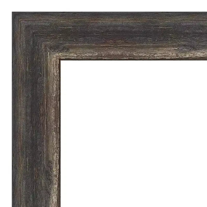 20" x 24" Bark Rustic Char Narrow Framed Wall Mirror
