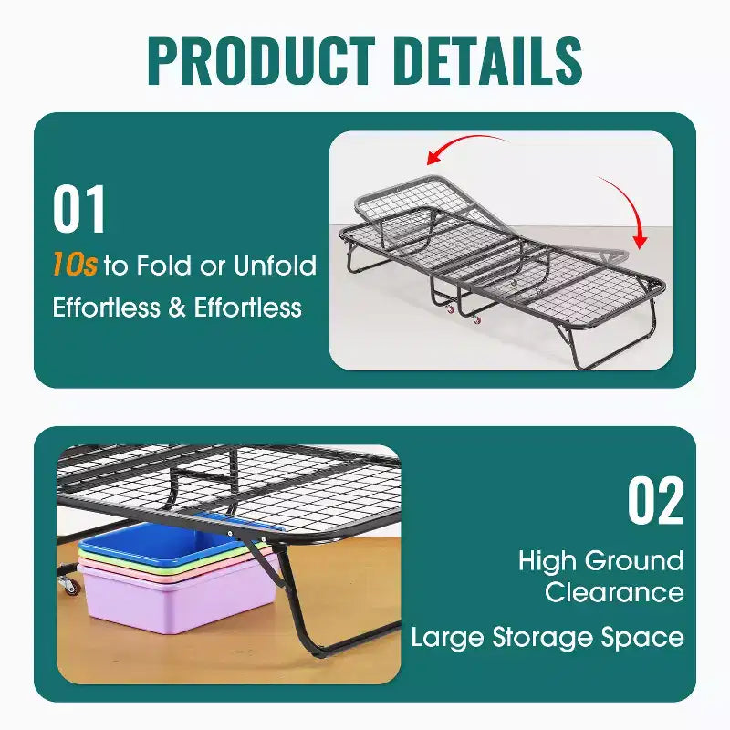 Folding Bed Portable Guest Bed
