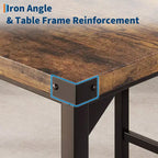 Dining Table Set for 2 w/Counter Height Table & 2 Upholstered Stools,3-Pcs Kitchen Table Set with Corner Protector,for Kitchen Room,Apartment,Pub