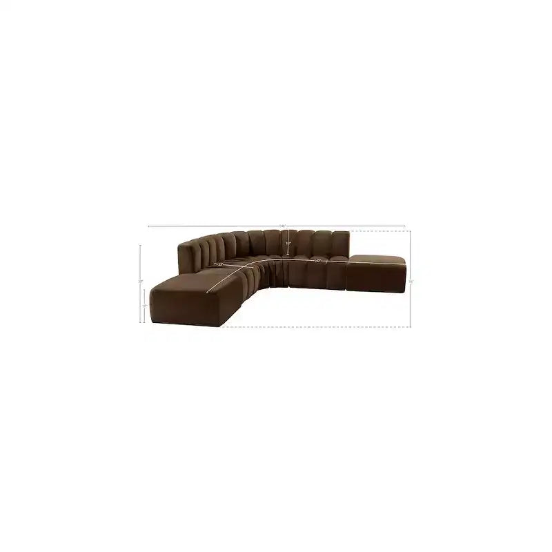 Arc Velvet Modular Sofa