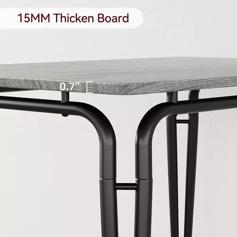 Dining Set for 4, Kitchen Table with 4 Upholstered Chairs, 5 PCS Small Dining Table Set, Dining Room Table for Kitchen Dining Room