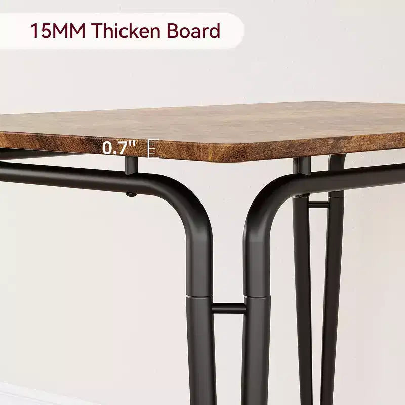 Dining Set for 4, Kitchen Table with 4 Upholstered Chairs, 5 PCS Small Dining Table Set, Dining Room Table for Kitchen Dining Room