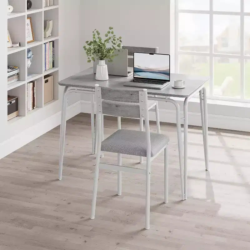 Dining Set for 4, Kitchen Table with 4 Upholstered Chairs, 5 PCS Small Dining Table Set, Dining Room Table for Kitchen Dining Room