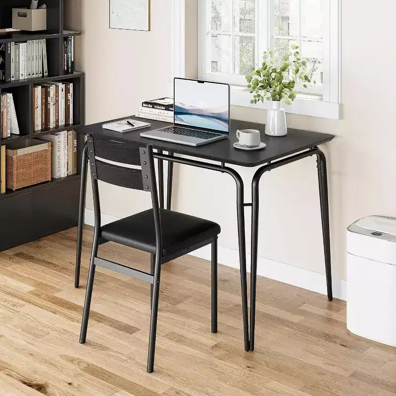 Dining Set for 4, Kitchen Table with 4 Upholstered Chairs, 5 PCS Small Dining Table Set, Dining Room Table for Kitchen Dining Room