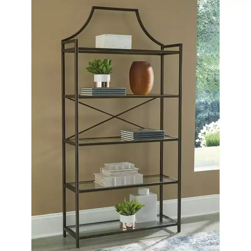 72 Glass Bookcase