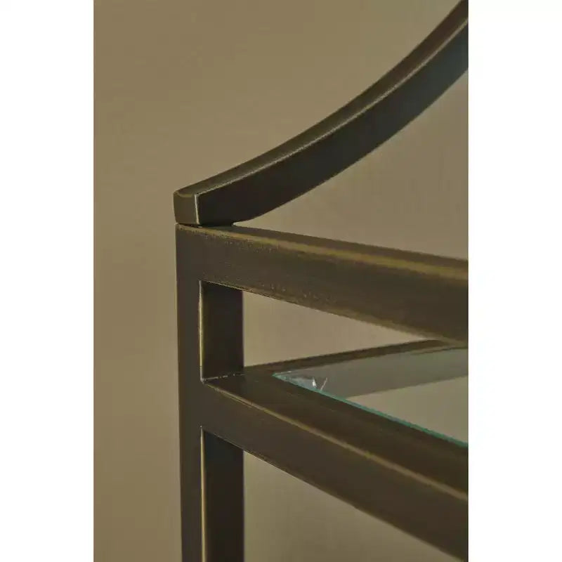 72 Glass Bookcase