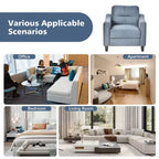 Velvet Upholstered Single Sofa Chair