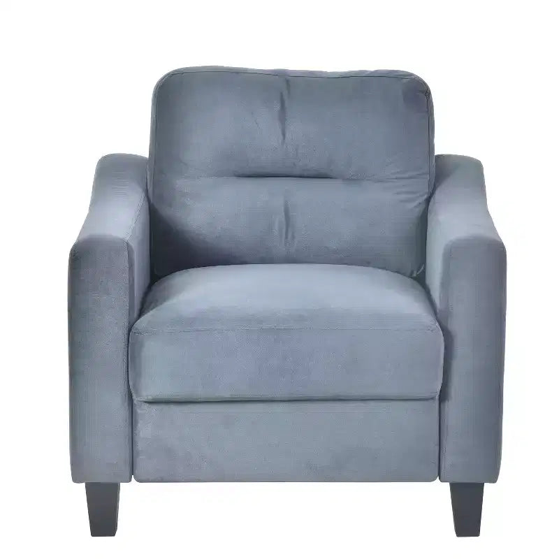 Velvet Upholstered Single Sofa Chair