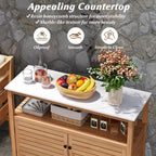 Patio Wood Storage Cabinet