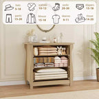 Vintage White French-Style Vertical 3-Drawer Fits Multi-Scenes Like Bedrooms, Hallways & Entryways
