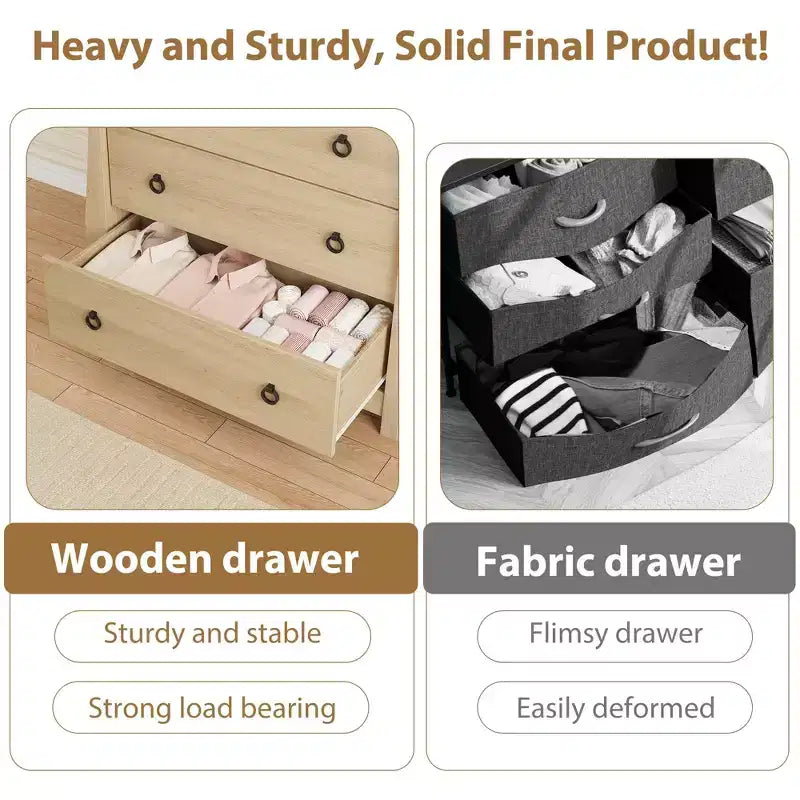 Vintage White French-Style Vertical 3-Drawer Fits Multi-Scenes Like Bedrooms, Hallways & Entryways