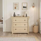Vintage White French-Style Vertical 3-Drawer Fits Multi-Scenes Like Bedrooms, Hallways & Entryways