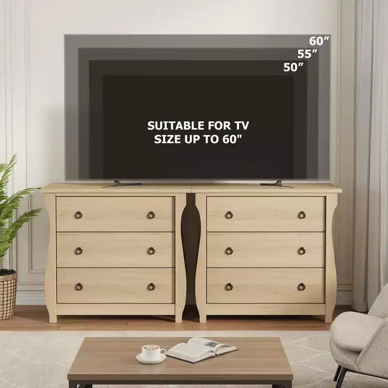 Vintage White French-Style Vertical 3-Drawer Fits Multi-Scenes Like Bedrooms, Hallways & Entryways