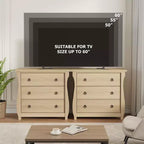 Vintage White French-Style Vertical 3-Drawer Fits Multi-Scenes Like Bedrooms, Hallways & Entryways
