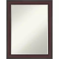 Amanti Art Grand Narrow Half-Inch-Bevel Framed Bathroom Vanity Wall Mirror