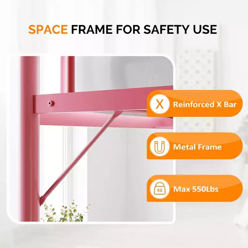Queen Loft Bed with Flat Rungs