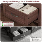 6-Drawer Double Dresser for Bedroom,Traditional Furniture, Wide Chest Storage