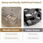 6-Drawer Double Dresser for Bedroom,Traditional Furniture, Wide Chest Storage