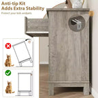 6-Drawer Double Dresser for Bedroom,Traditional Furniture, Wide Chest Storage