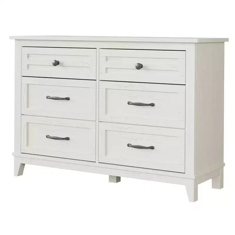 6-Drawer Double Dresser for Bedroom,Traditional Furniture, Wide Chest Storage