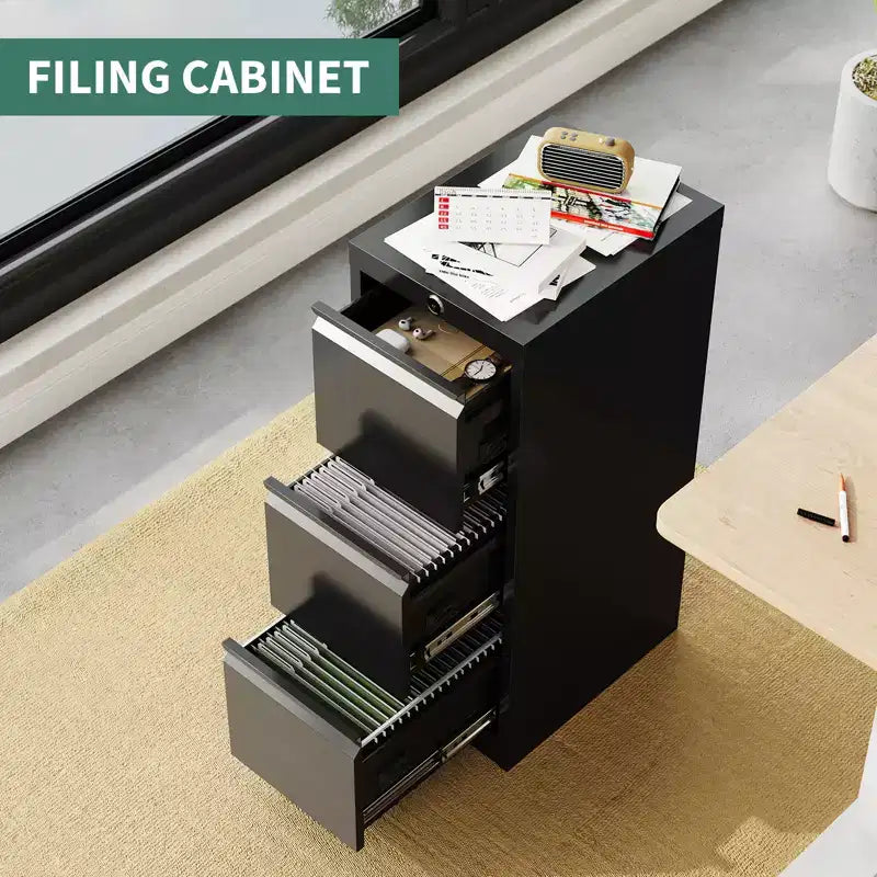3-Drawer Vertical File Cabinet