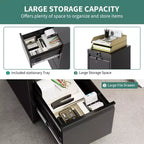 3-Drawer Vertical File Cabinet