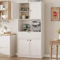 Kitchen Pantry Cabinet, 70 in Tall Pantry Storage Cabinet with Countertop, Doors and Drawer, Freestanding Cupboard for Dining Room, Living Room