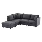 90x80 Modern L-Shaped 5-Seater Sectional Sofa