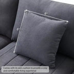 90x80 Modern L-Shaped 5-Seater Sectional Sofa