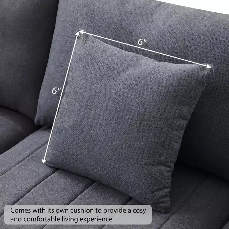90x80 Modern L-Shaped 5-Seater Sectional Sofa