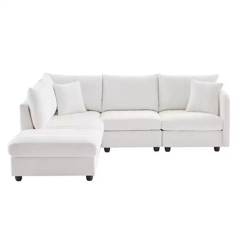 90x80 Modern L-Shaped 5-Seater Sectional Sofa