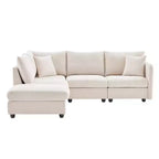 90x80 Modern L-Shaped 5-Seater Sectional Sofa