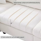 90x80 Modern L-Shaped 5-Seater Sectional Sofa