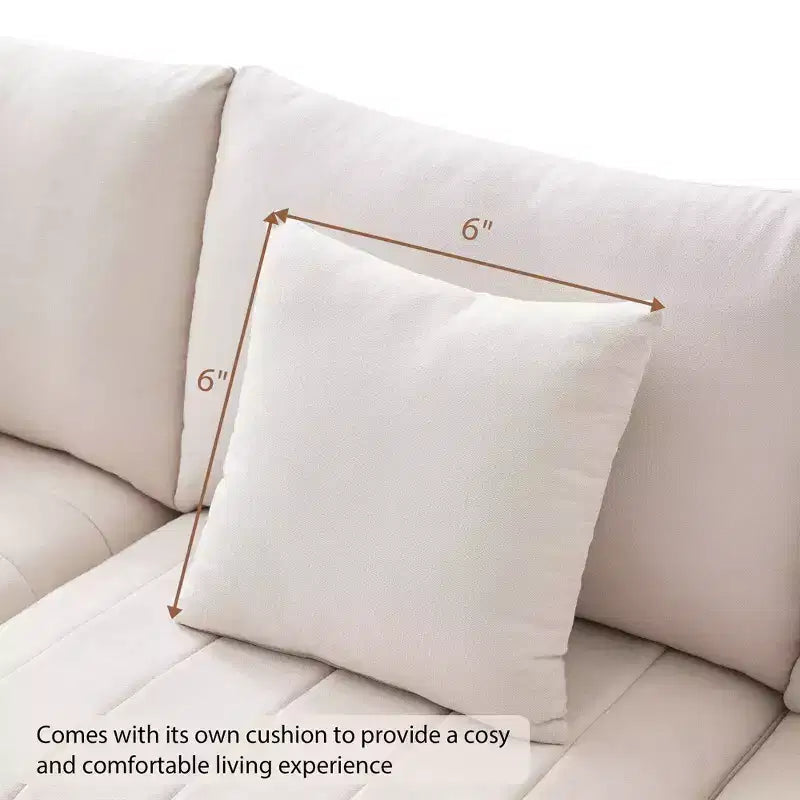90x80 Modern L-Shaped 5-Seater Sectional Sofa