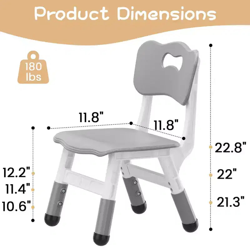 2-Pack Adjustable Kids Chairs