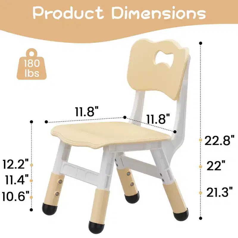 2-Pack Adjustable Kids Chairs