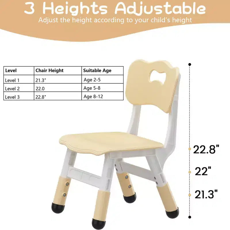 2-Pack Adjustable Kids Chairs