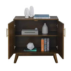Modern Sideboard Cabinet with 2 Door, Buffet Cabinet with Adjustable Shelves Hard Wood Legs, Storage Cabinet