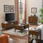 Modern Sideboard Cabinet with 2 Door, Buffet Cabinet with Adjustable Shelves Hard Wood Legs, Storage Cabinet