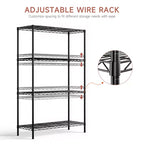 4 Tier Metal Wire Shelving Unit
