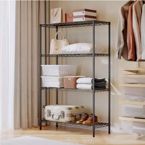 4 Tier Metal Wire Shelving Unit