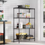 4 Tier Metal Wire Shelving Unit