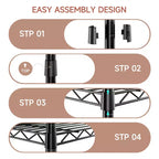 4 Tier Metal Wire Shelving Unit