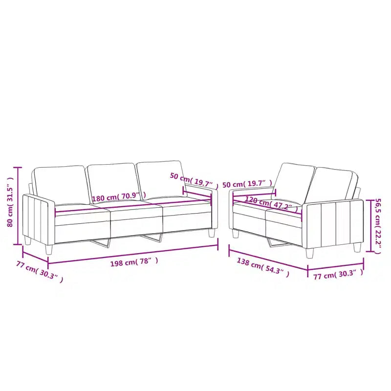 Sofa Set Black