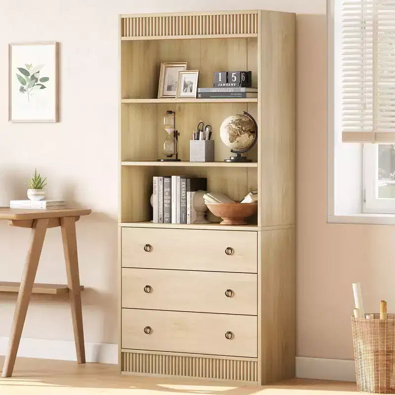 Fluted Bookshelf 70.8 Bookcase