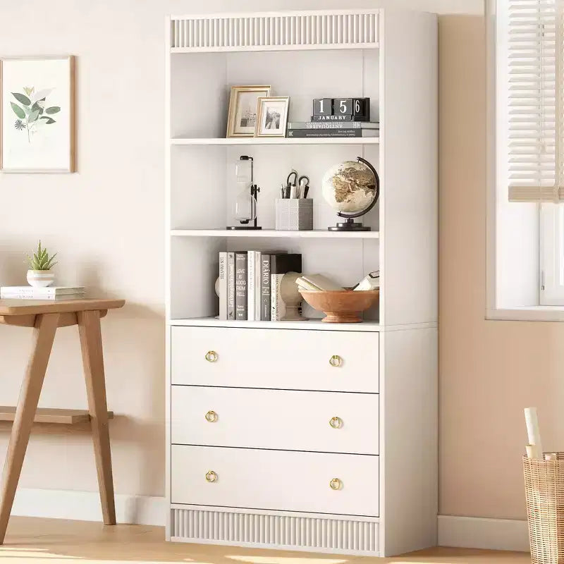 Fluted Bookshelf 70.8 Bookcase