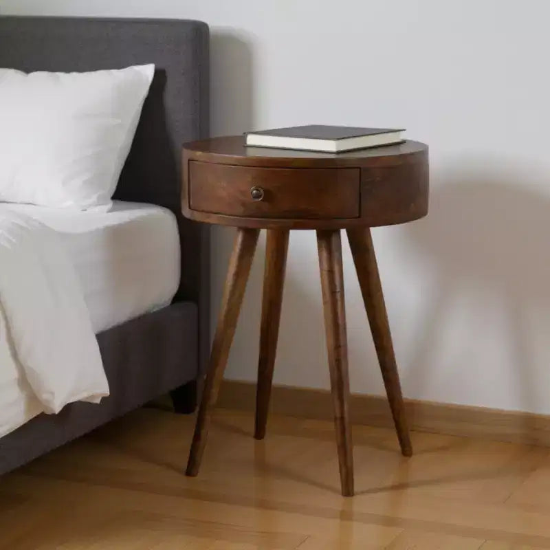 22 Chestnut Solid Wood One Drawer Nightstand